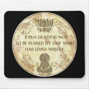 Buddha Live Wisely Mouse Mat