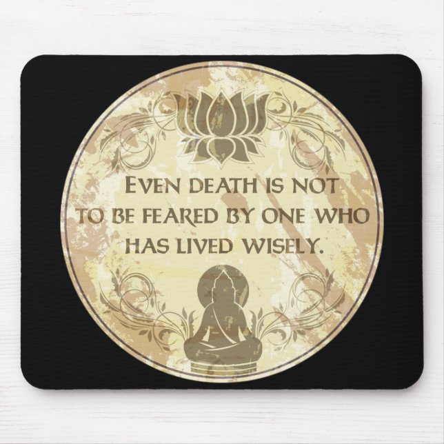 Buddha Live Wisely Mouse Mat (Front)