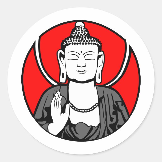 Buddha Logo Classic Round Sticker (Front)