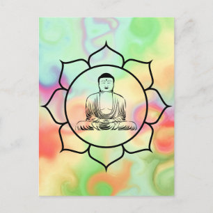 Buddha Lotus Postcard