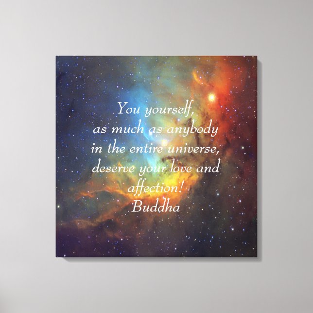 Buddha Love and affection Tulip nebula Canvas Print (Front)