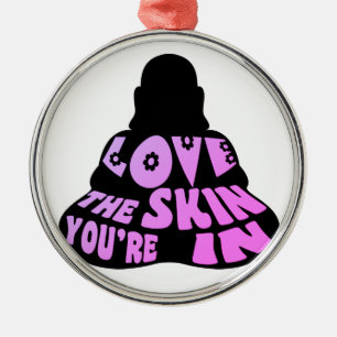 Buddha Love Purple Metal Tree Decoration