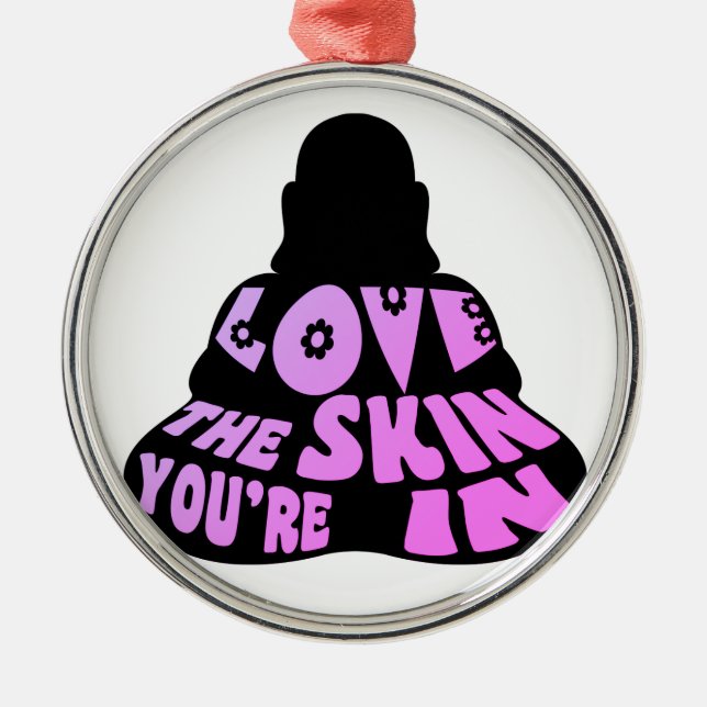 Buddha Love Purple Metal Tree Decoration (Front)