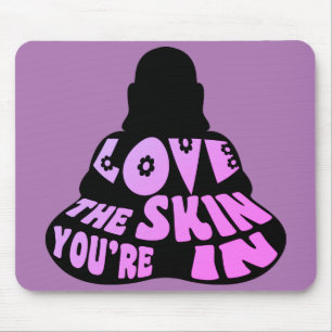 Buddha Love Purple Mouse Mat