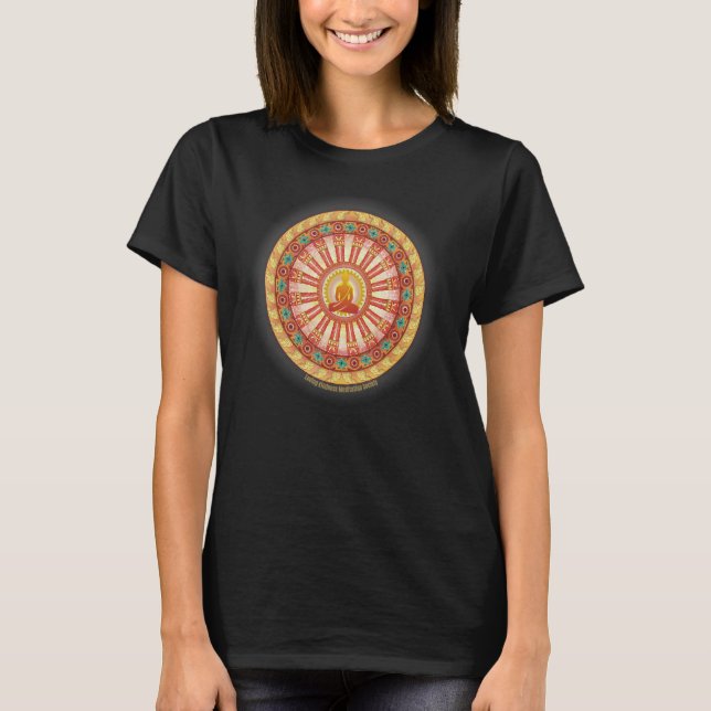Buddha Mandala Buddhist Mindfulness Blessing Lovin T-Shirt (Front)
