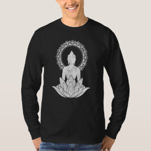 Buddha Mandala Lotus Flower Yoga Zen Buddhism Spir T-Shirt