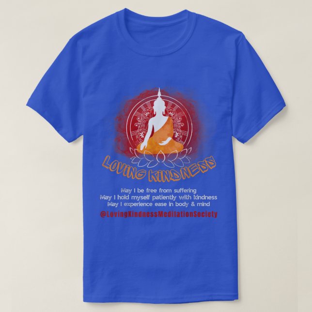 Buddha Mandala LovingKindness Metta Blessing Pray  T-Shirt (Design Front)