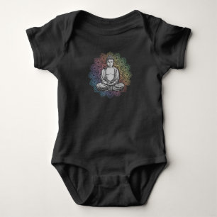 Buddha Mandala Yoga Spiritual Buddhism Baby Bodysuit