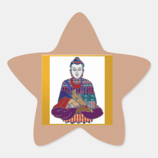 BUDDHA Master Yoga Spirit Lord Teacher Meditation Star Sticker