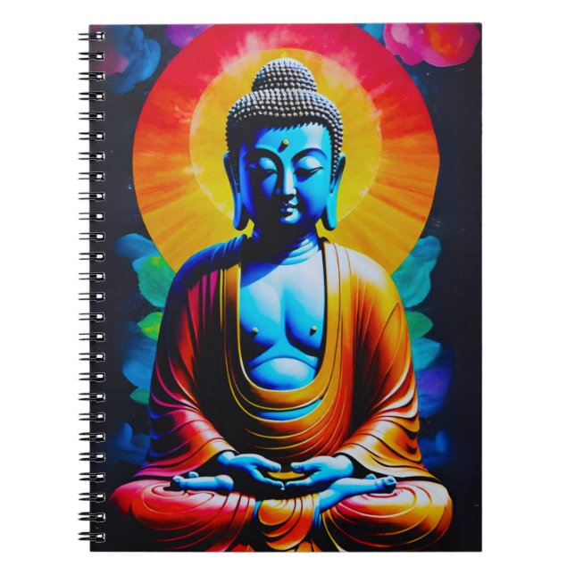 Buddha Meditates  Notebook (Front)