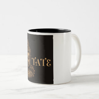 Buddha Meditates Two-Tone Coffee Mug