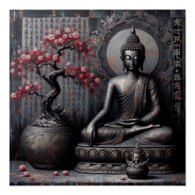 BUDDHA MEDITATING AP #13 POSTER (Front)