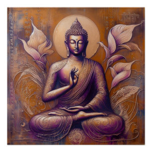 BUDDHA MEDITATING AP #7 POSTER