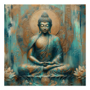BUDDHA MEDITATING AP #9 POSTER