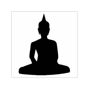 Buddha Meditating Buddhism Spiritual Journey Self-inking Stamp