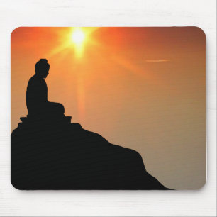 Buddha Meditating Mouse Mat