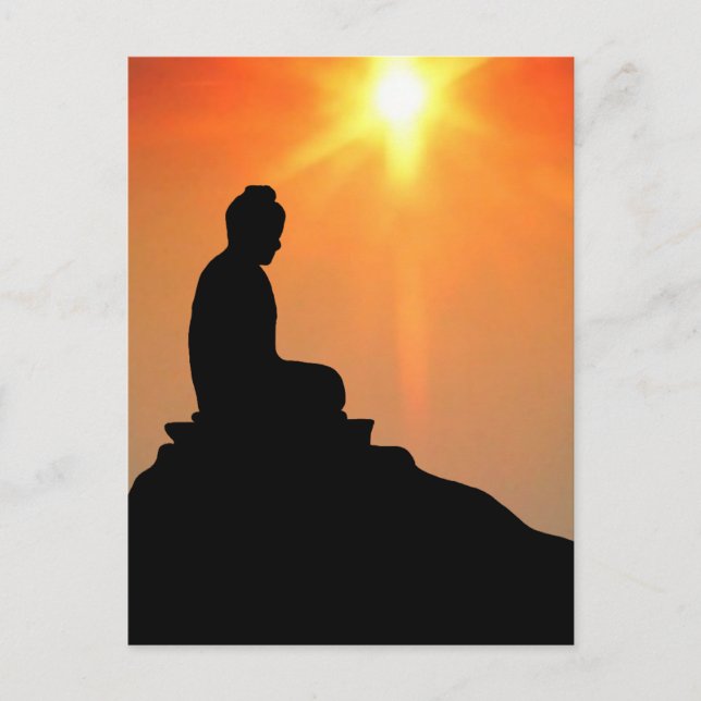 Buddha Meditating Postcard (Front)