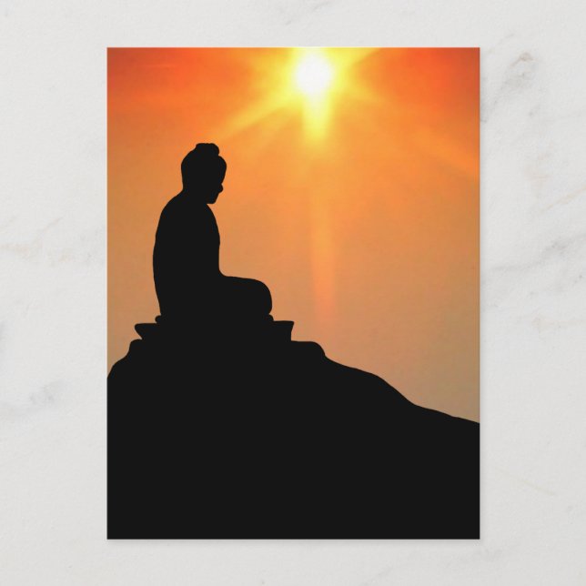 Buddha Meditating Postcard (Front)
