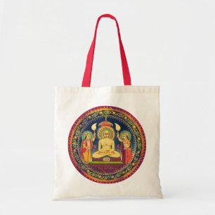 Buddha Meditating with Yoga Tote Bag