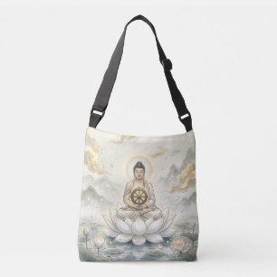 Buddha Meditation Art Crossbody Bag - Serene Budd