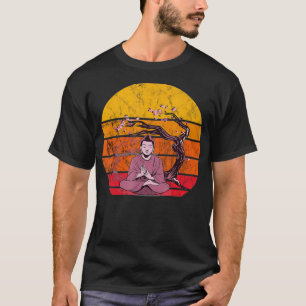 Buddha Meditation Dao Zen Yoga Buddhist Vintage Re T-Shirt