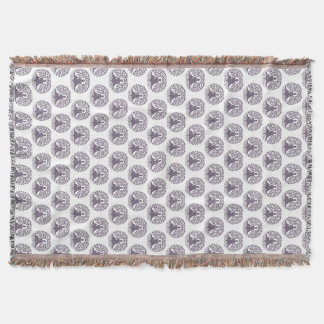 Buddha Meditation Lavender Pattern Throw Blanket