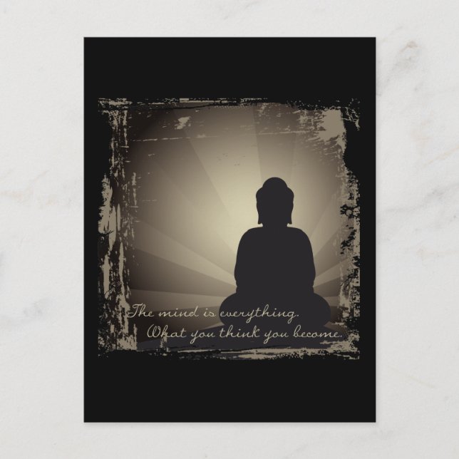 Buddha Mind Is Everything Postcard (Front)