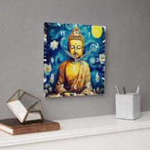 Buddha modern painting colorful