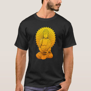 Buddha Monk Namaste Praying Pray Smile Happy Laugh T-Shirt