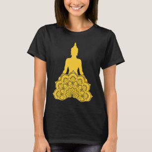 Buddha Monk Namaste Praying Pray Smile Happy Laugh T-Shirt