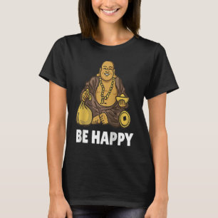 Buddha Monk Namaste Praying Pray Smile Happy Laugh T-Shirt
