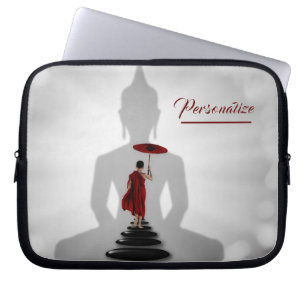 Buddha Monk Zen Meditation Personalize Laptop Laptop Sleeve