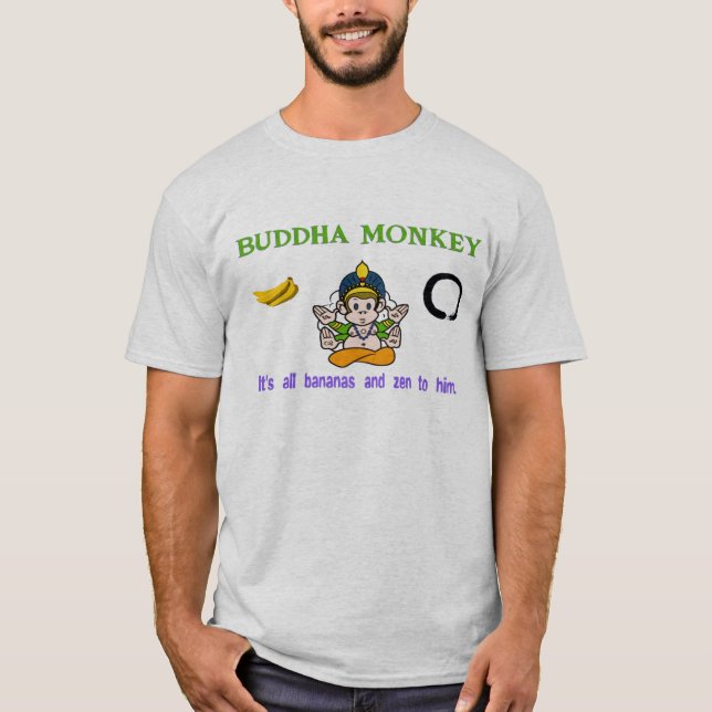 Buddha Monkey T-Shirt (Front)