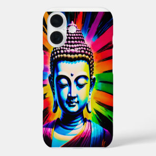 Buddha Neon Decor iPhone 16 Case