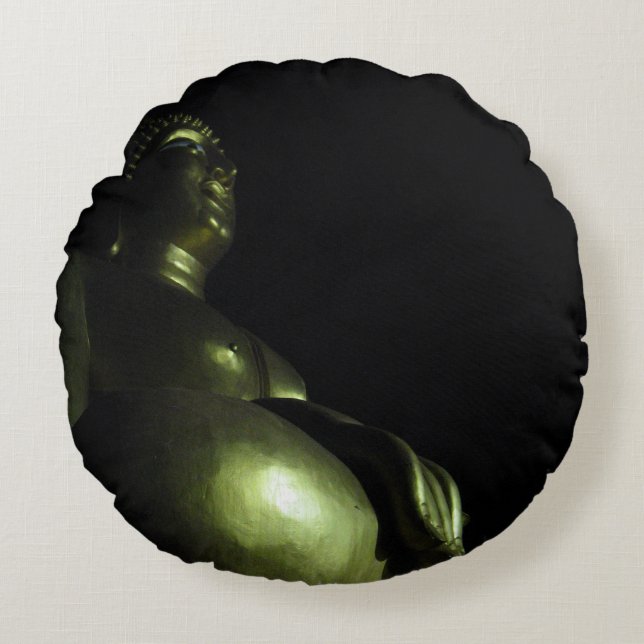Buddha Night Round Cushion (Front)