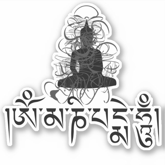 Buddha Om Mani Padme Hum Buddhist Mantra (Front)