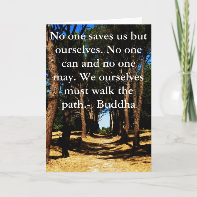 Buddha PATH Quote Card (Front)