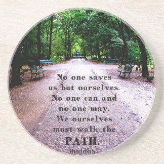 Buddha Path Quote Coaster
