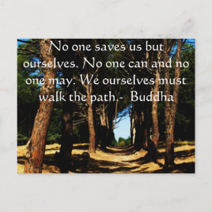 Buddha Path Quote Postcard
