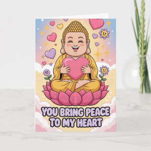 Buddha Peace My Heart Mindfulness Buddhist Zen Card