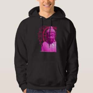 Buddha Pink Mandala Metta Mindful Loving Kindness  Hoodie