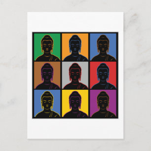 Buddha Pop Art Postcard