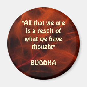 BUDDHA POSITIVE QUOTE FRACTAL ART Magnet Series