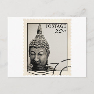 Buddha Postage Stamp Design Postcard