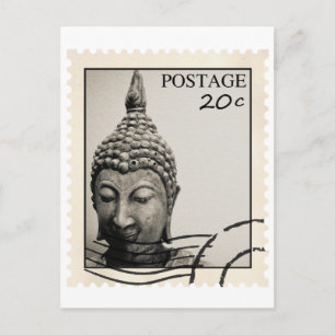Buddha Postage Stamp Design Postcard