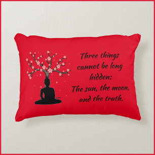 Buddha Proverb Reversible Accent Pillow