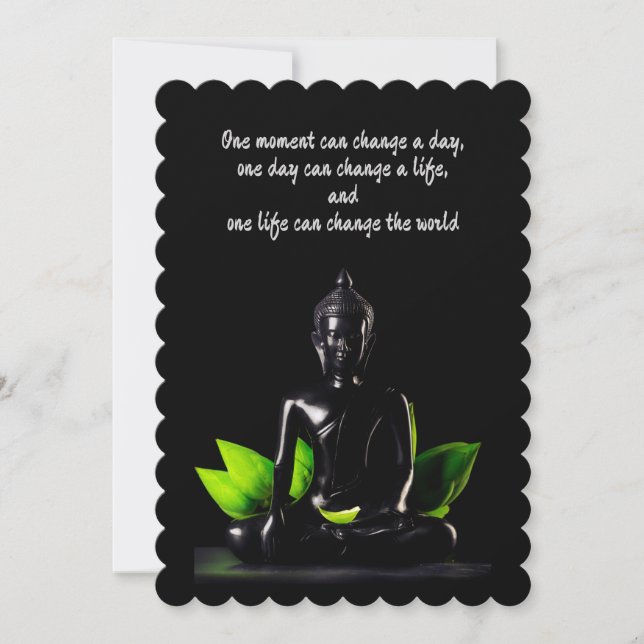 Buddha Quote 1 card / invitation (Front)