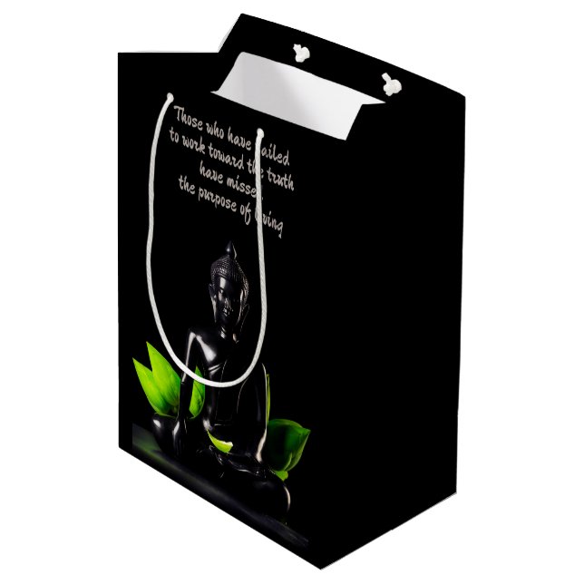 Buddha Quote 1 gift bag (Back Angled)