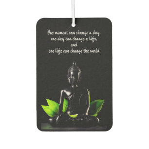 Buddha Quote 2 air freshner Car Air Freshener