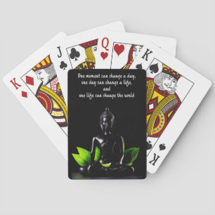 Buddha Quote 2 playing cards
